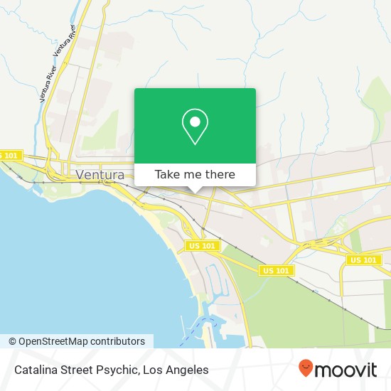 Catalina Street Psychic map