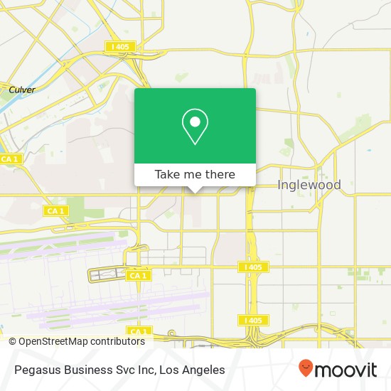 Pegasus Business Svc Inc map