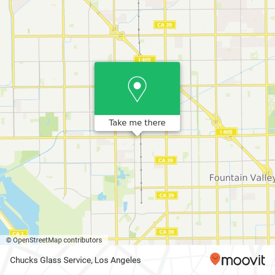 Chucks Glass Service map