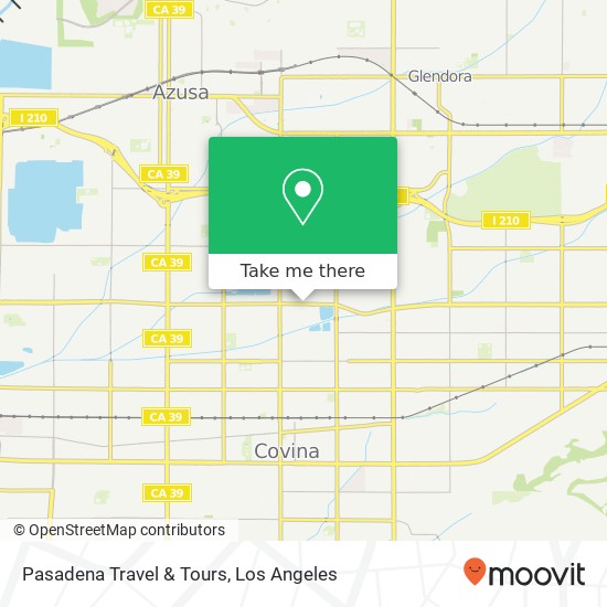 Pasadena Travel & Tours map