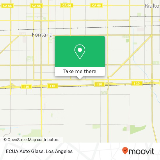 ECUA Auto Glass map
