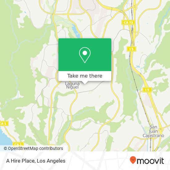 A Hire Place map