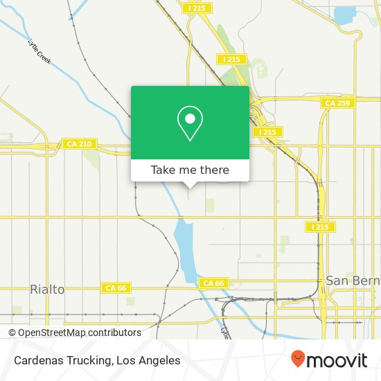 Mapa de Cardenas Trucking