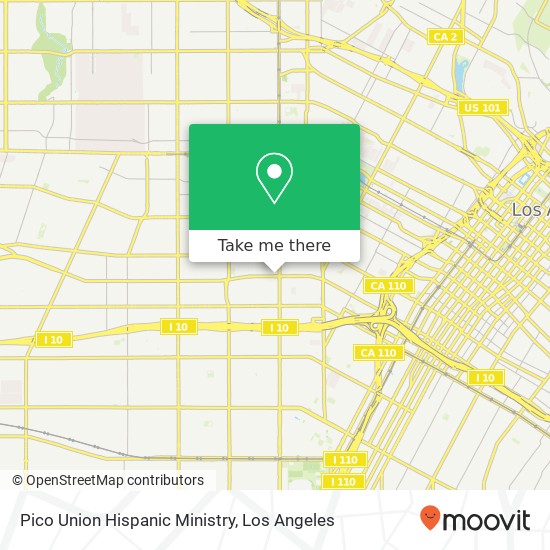 Pico Union Hispanic Ministry map