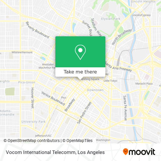 Mapa de Vocom International Telecomm