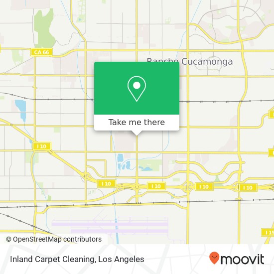 Inland Carpet Cleaning map