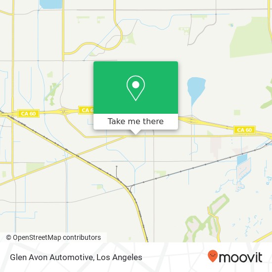 Glen Avon Automotive map