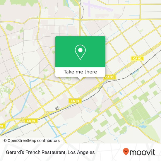 Gerard's French Restaurant map