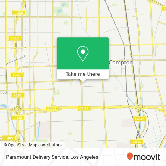 Paramount Delivery Service map