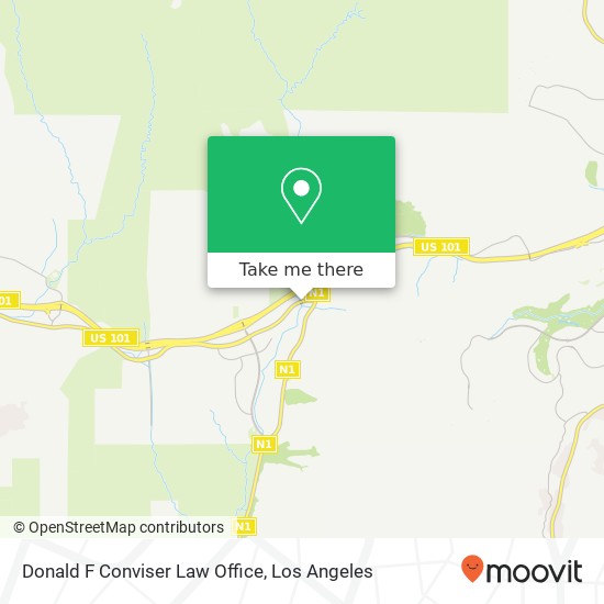 Donald F Conviser Law Office map