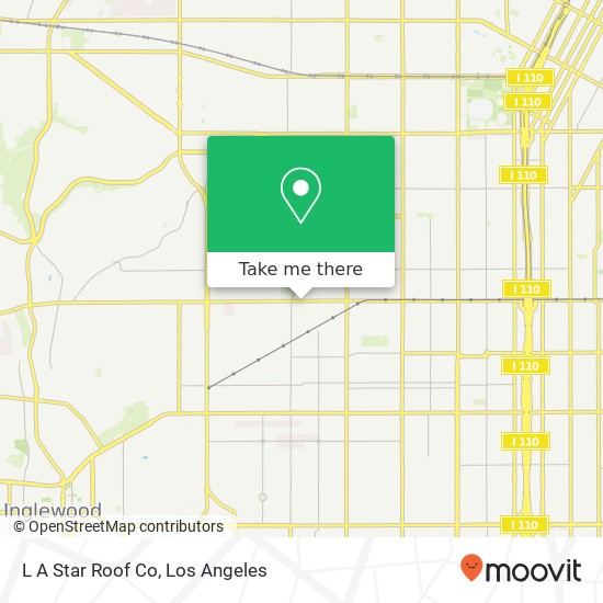 L A Star Roof Co map