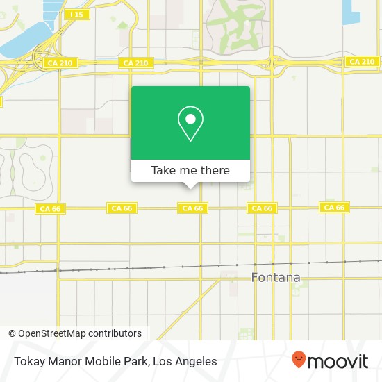 Mapa de Tokay Manor Mobile Park