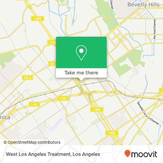 Mapa de West Los Angeles Treatment