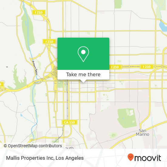 Mallis Properties Inc map