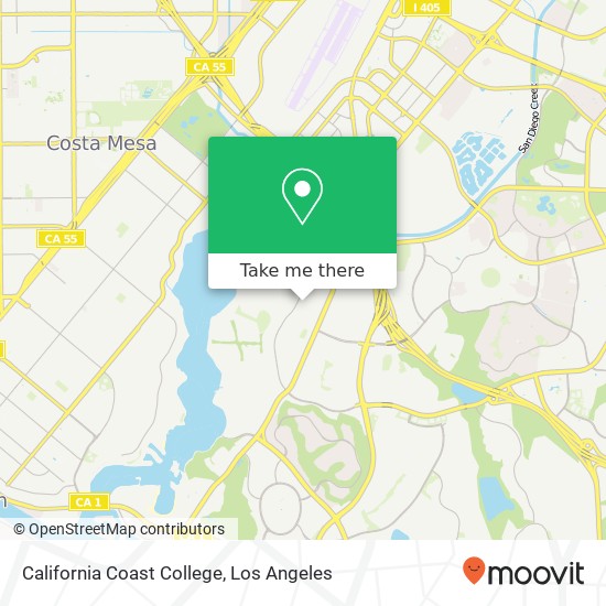 California Coast College map