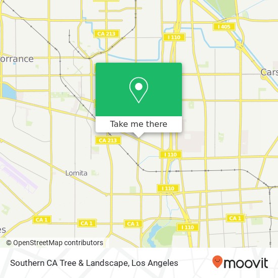 Southern CA Tree & Landscape map