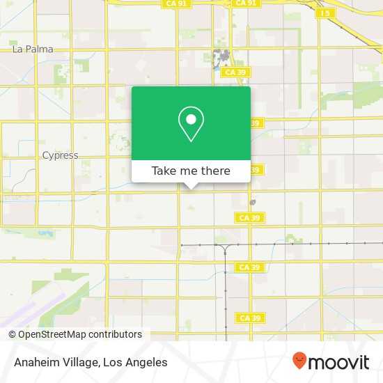 Anaheim Village map