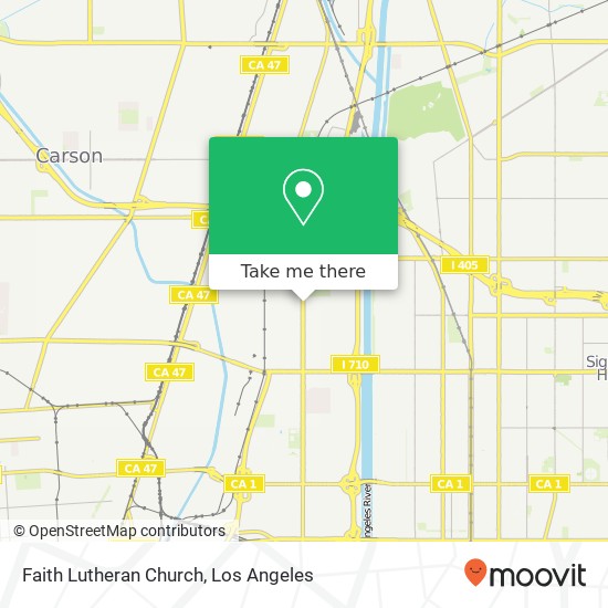 Faith Lutheran Church map
