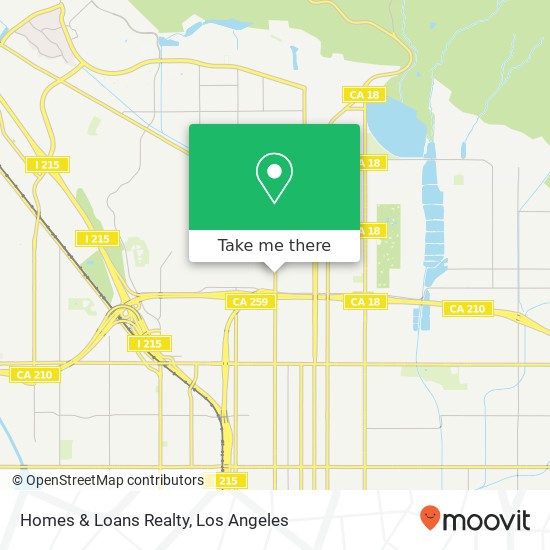 Homes & Loans Realty map