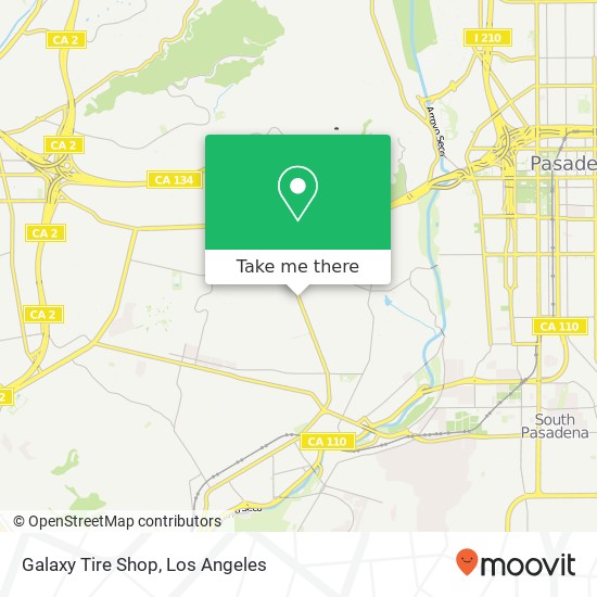 Galaxy Tire Shop map