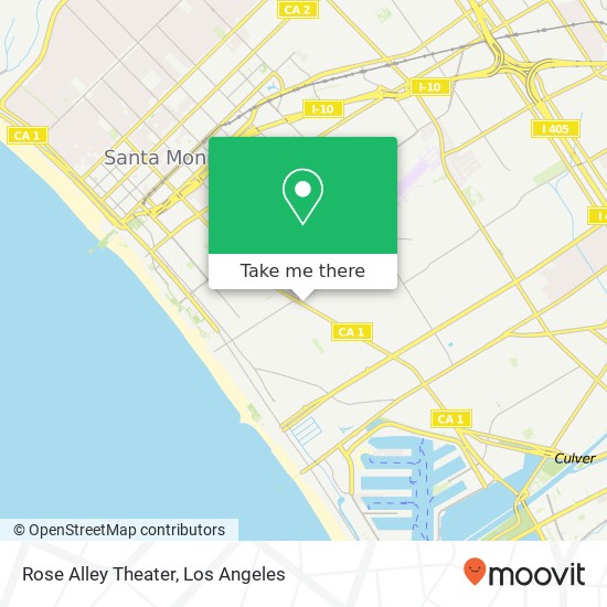 Mapa de Rose Alley Theater