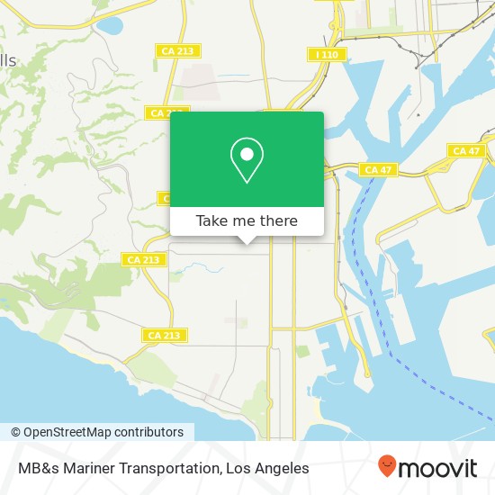 MB&s Mariner Transportation map