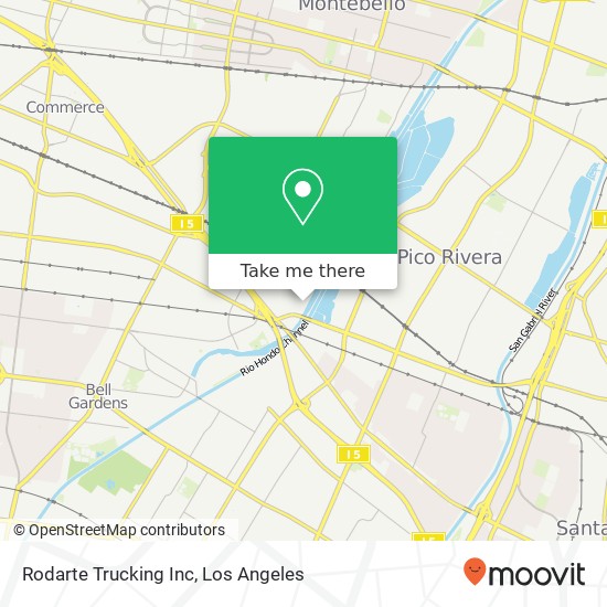 Rodarte Trucking Inc map