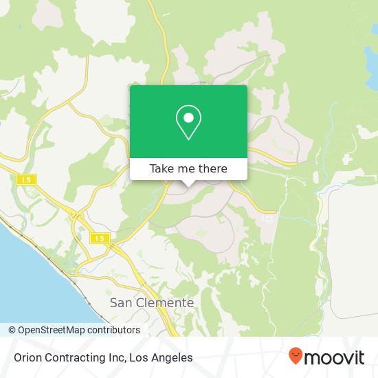 Orion Contracting Inc map