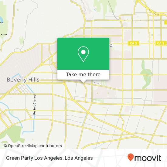 Green Party Los Angeles map