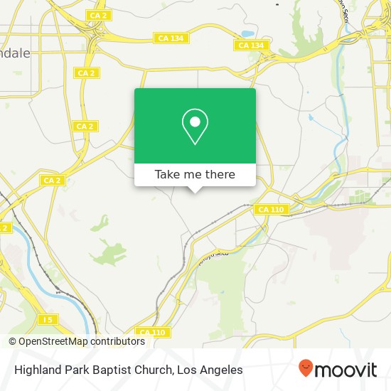 Highland Park Baptist Church map