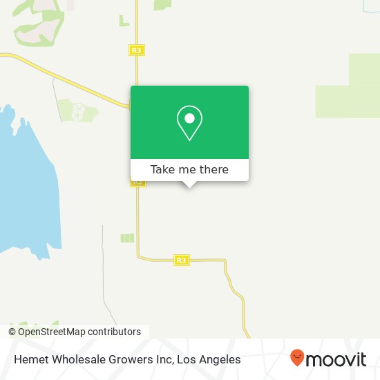 Mapa de Hemet Wholesale Growers Inc