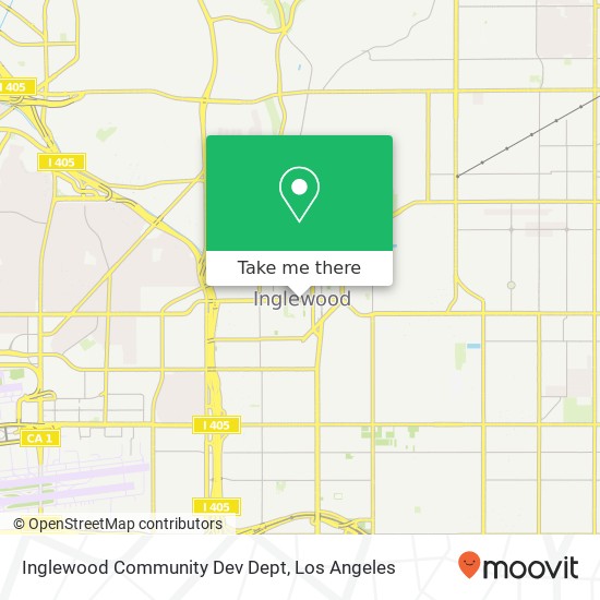 Inglewood Community Dev Dept map