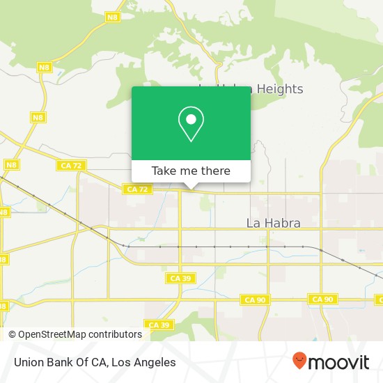 Union Bank Of CA map