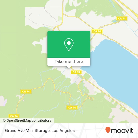 Grand Ave Mini Storage map