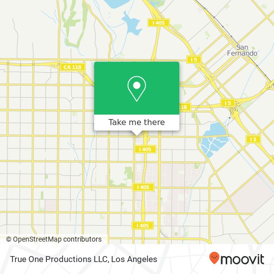 True One Productions LLC map