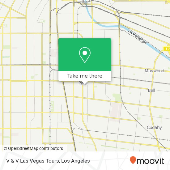 V & V Las Vegas Tours map