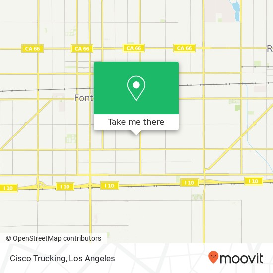 Mapa de Cisco Trucking