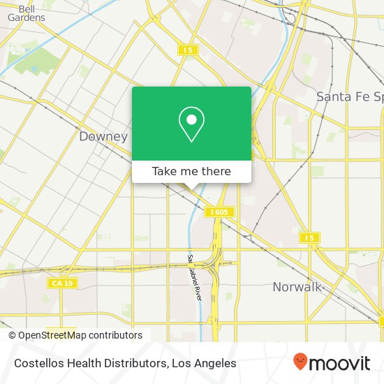 Costellos Health Distributors map