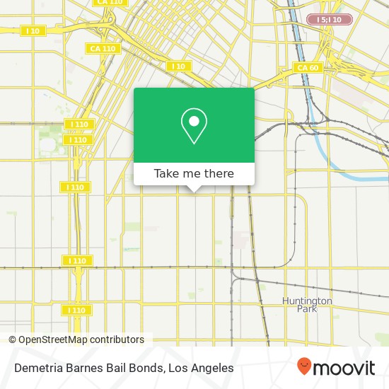 Mapa de Demetria Barnes Bail Bonds