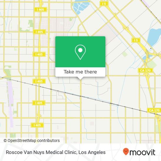 Roscoe Van Nuys Medical Clinic map