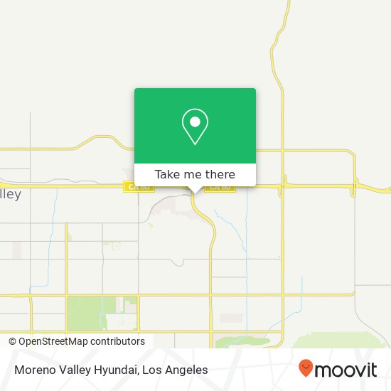 Moreno Valley Hyundai map