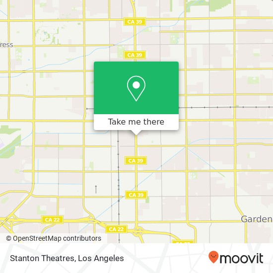 Stanton Theatres map