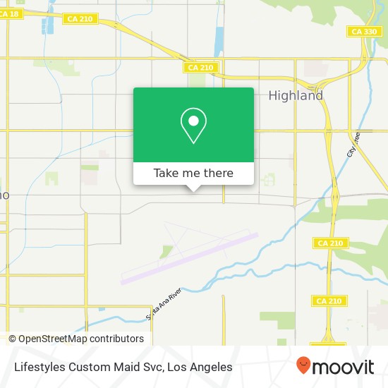 Lifestyles Custom Maid Svc map