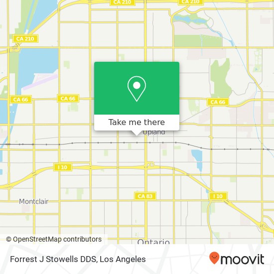 Forrest J Stowells DDS map