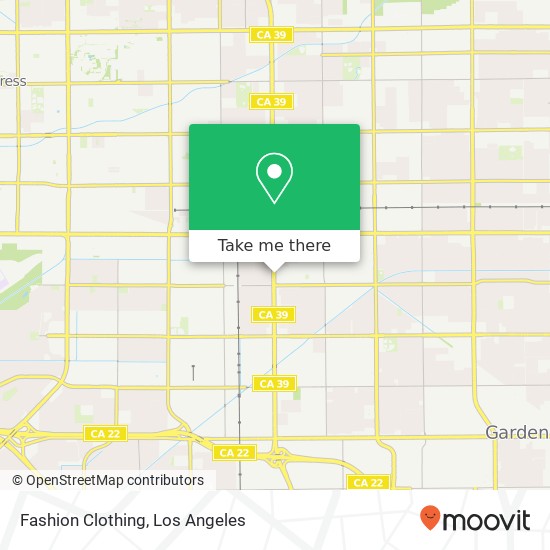 Mapa de Fashion Clothing