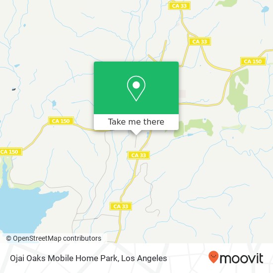 Ojai Oaks Mobile Home Park map