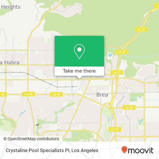 Crystaline Pool Specialists Pl map