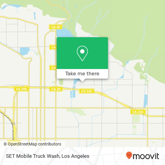 SET Mobile Truck Wash map