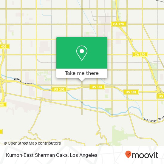 Kumon-East Sherman Oaks map