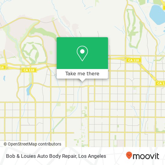 Mapa de Bob & Louies Auto Body Repair